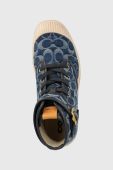 Кеди Coach Trooper Denim Boot жіночі колір синій CA510