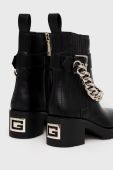Черевики Guess Parsle жіночі колір чорний каблук блок