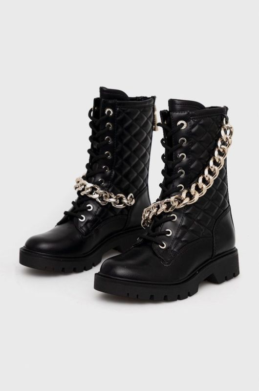 Черевики Guess Riplei жіночі колір чорний на платформі фото 2