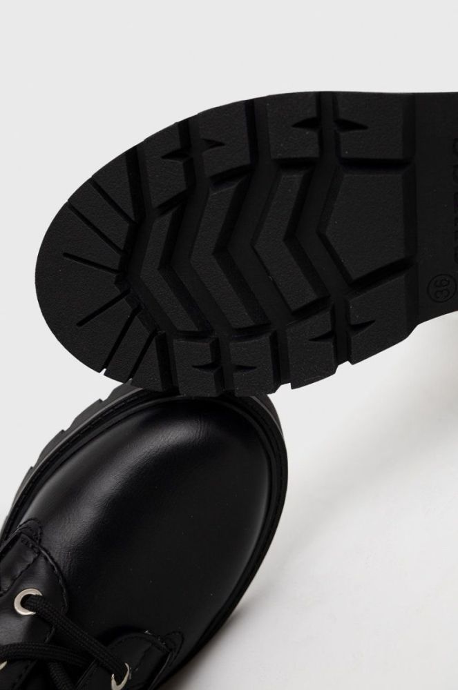 Черевики Guess Riplei жіночі колір чорний на платформі фото 4