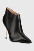 Шкіряні черевики Guess Sazzi жіночі колір чорний на шпильці