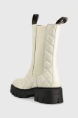 Шкіряні черевики Guess Serlen жіночі колір бежевий на платформі Шкіряні черевики Guess Serlen жіночі колір бежевий на платформі