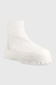 Шкіряні черевики Patrizia Pepe жіночі колір білий на платформі Шкіряні черевики Patrizia Pepe жіночі колір білий на платформі