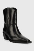 Шкіряні черевики Vagabond Shoemakers Alina жіночі колір чорний каблук блок (2690206)
