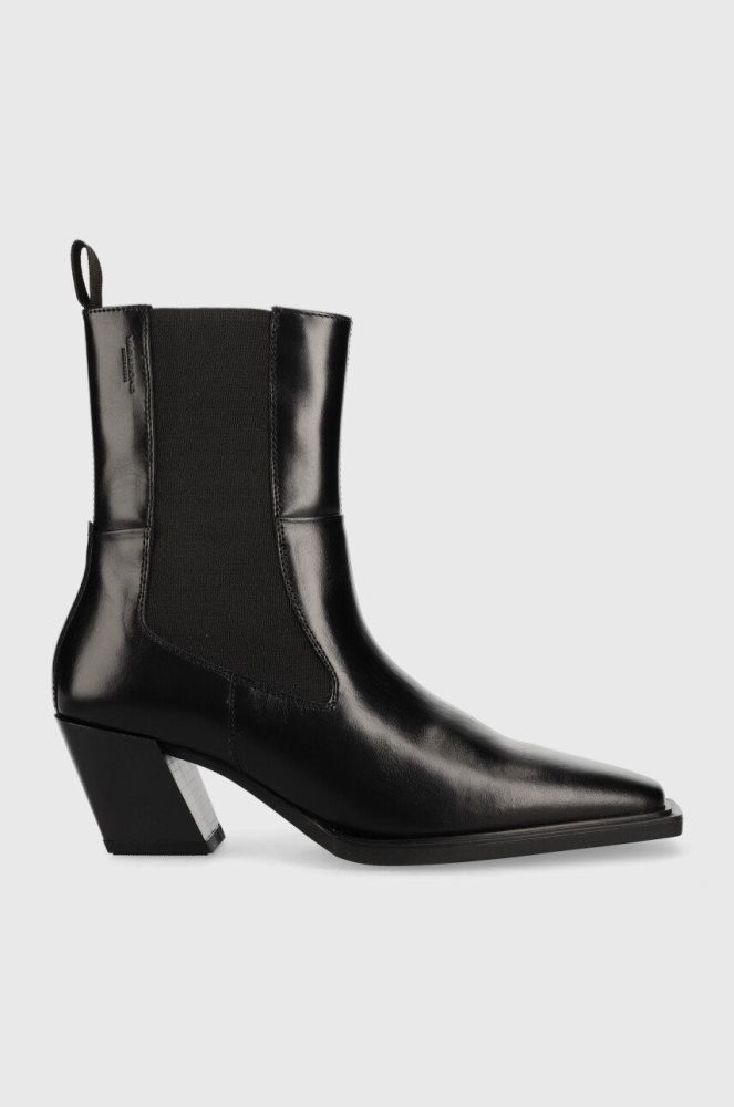 Шкіряні черевики Vagabond Shoemakers Alina жіночі колір чорний каблук блок (2690162)