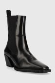 Шкіряні черевики Vagabond Shoemakers Alina жіночі колір чорний каблук блок (2690162) Шкіряні черевики Vagabond Shoemakers Alina жіночі колір чорний каблук блок (2690162)