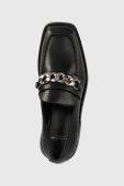 Шкіряні мокасини Vagabond Shoemakers Jillian жіночі колір чорний на платформі (2595376)
