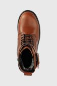 Шкіряні черевики Vagabond Shoemakers Cosmo 2.0 жіночі колір коричневий на плоскому ходу утеплене Шкіряні черевики Vagabond Shoemakers Cosmo 2.0 жіночі колір коричневий на плоскому ходу утеплене