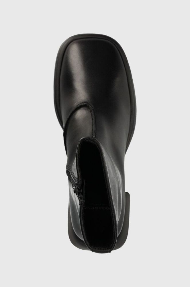 Шкіряні черевики Vagabond Shoemakers Ansie жіночі колір чорний каблук блок фото 4