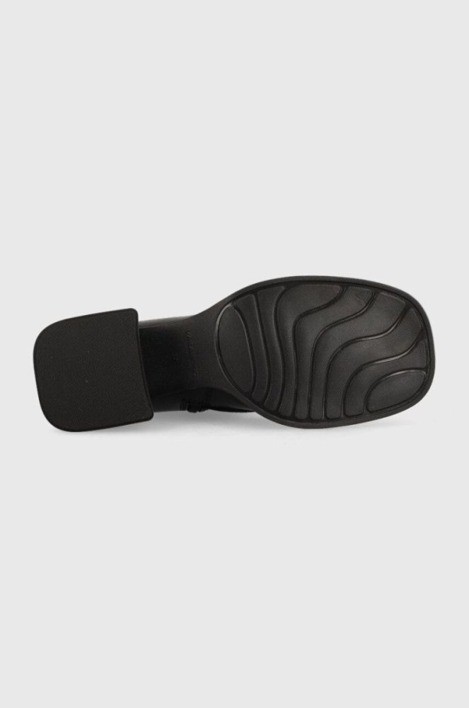 Шкіряні черевики Vagabond Shoemakers Ansie жіночі колір чорний каблук блок фото 5