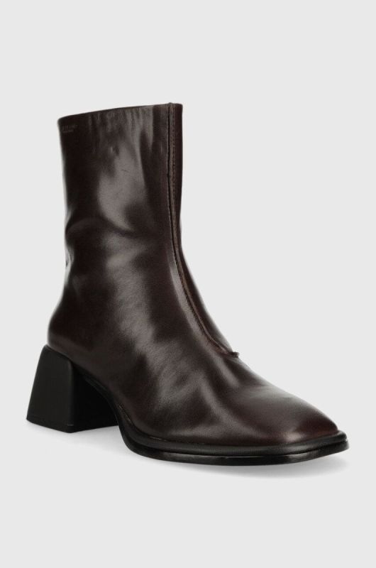 Шкіряні черевики Vagabond Shoemakers Ansie жіночі колір коричневий каблук блок фото 2