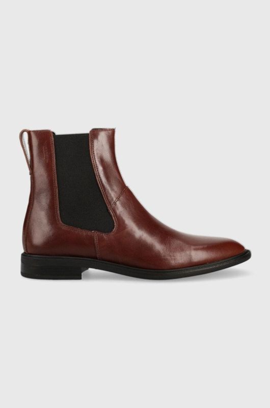 Шкіряні черевики Vagabond Shoemakers Frances 2.0 жіночі колір коричневий на плоскому ходу