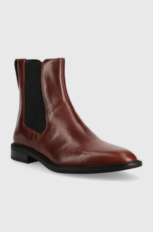 Шкіряні черевики Vagabond Shoemakers Frances 2.0 жіночі колір коричневий на плоскому ходу фото 2