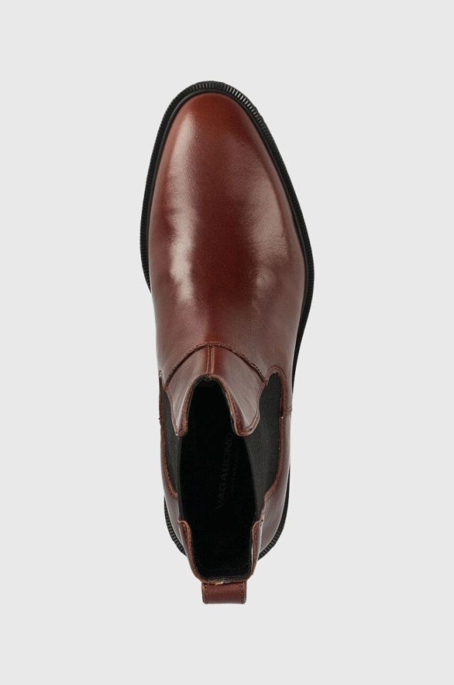 Шкіряні черевики Vagabond Shoemakers Frances 2.0 жіночі колір коричневий на плоскому ходу фото 4