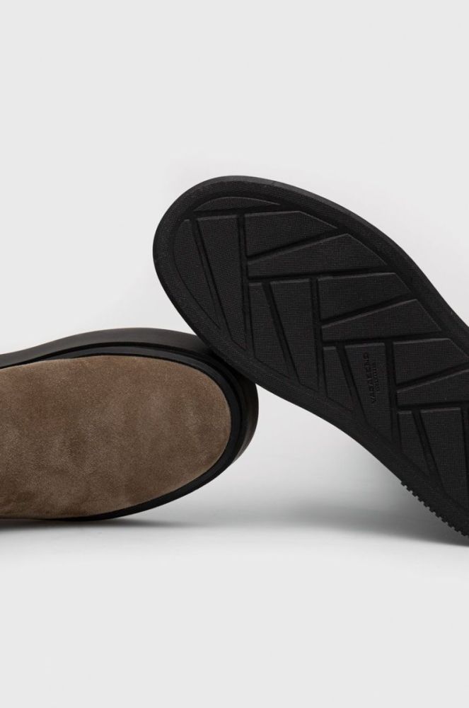 Замшеві черевики Vagabond Shoemakers Stacy жіночі колір бежевий на платформі утеплене (2704152) фото 4