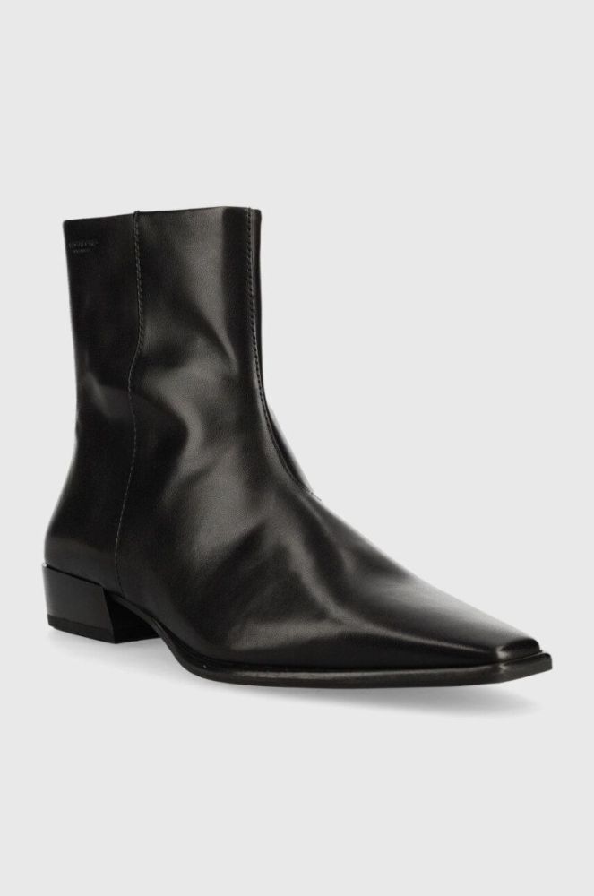 Шкіряні черевики Vagabond Shoemakers Nella жіночі колір чорний на плоскому ходу фото 2