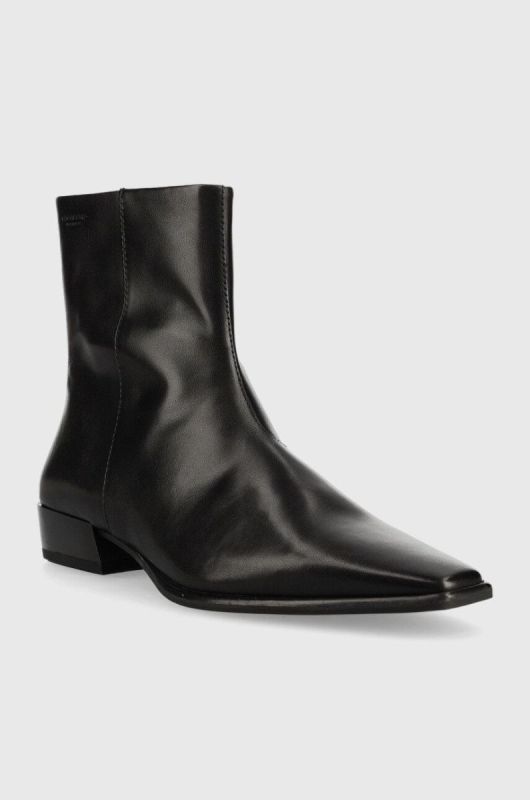 Шкіряні черевики Vagabond Shoemakers Nella жіночі колір чорний на плоскому ходу фото 2