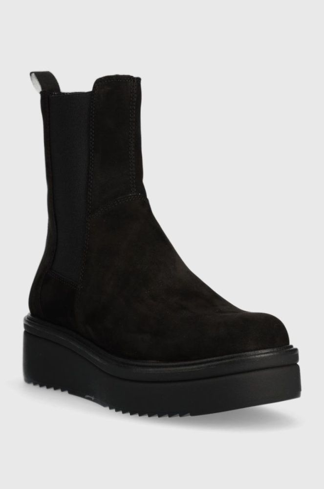 Шкіряні черевики Vagabond Shoemakers Tara жіночі колір чорний на платформі фото 2