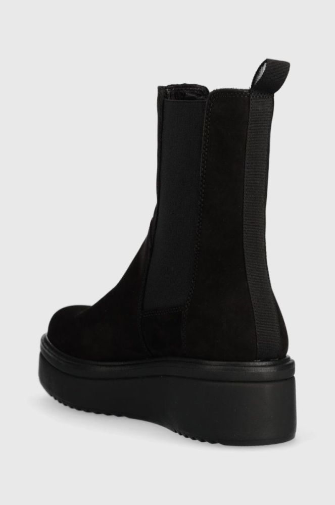Шкіряні черевики Vagabond Shoemakers Tara жіночі колір чорний на платформі фото 3