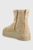 Замшеві черевики Vagabond Shoemakers Judy жіночі колір бежевий на платформі утеплене