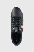 Шкіряні кросівки Tommy Hilfiger Corporate Tommy Cupsole колір синій