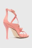 Шкіряні туфлі Tommy Hilfiger Elevated Th High Heel колір рожевий Шкіряні туфлі Tommy Hilfiger Elevated Th High Heel колір рожевий