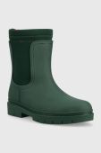 Гумові чоботи Tommy Hilfiger Rain Boot Ankle жіночі колір зелений