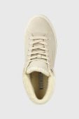 Замшеві кросівки Tommy Hilfiger Warmlined High Sneaker колір бежевий