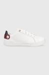 Шкіряні кросівки Tommy Hilfiger Button Detail Court Sneaker колір білий Шкіряні кросівки Tommy Hilfiger Button Detail Court Sneaker колір білий