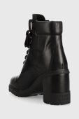 Черевики Tommy Hilfiger Outdoor Heel Lace Up Boot жіночі колір чорний каблук блок