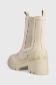 Черевики Tommy Hilfiger Heeled Chelsey Boot Bio жіночі колір бежевий на плоскому ходу