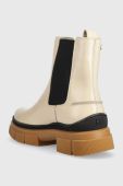 Шкіряні черевики Tommy Hilfiger Preppy Outdoor Low Boot жіночі колір бежевий на плоскому ходу