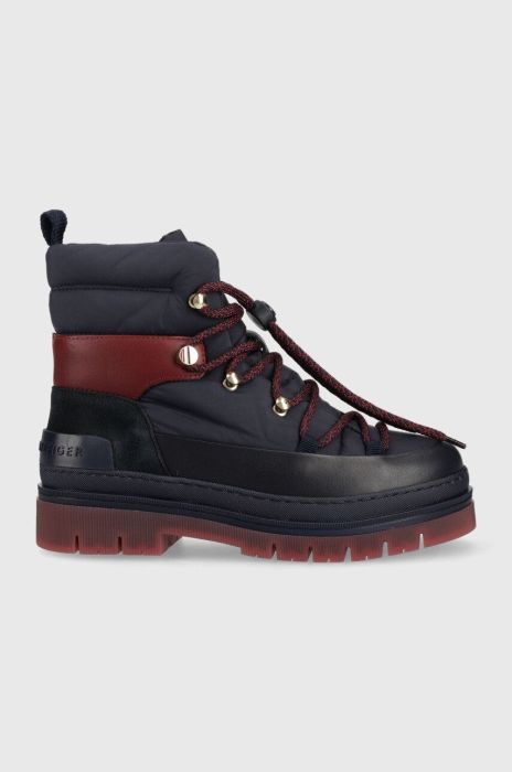 Зимові чоботи Tommy Hilfiger Laced Outdoor Boot колір синій