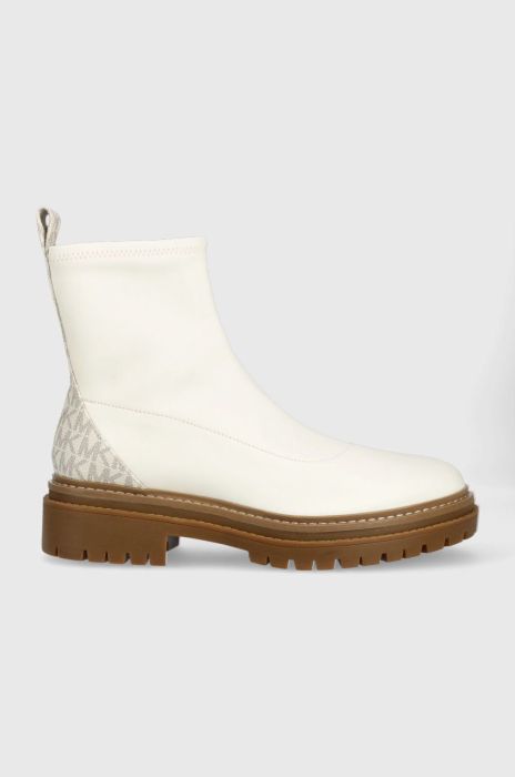 Черевики MICHAEL Michael Kors Comet жіночі колір бежевий на плоскому ходу