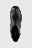 Шкіряні черевики MICHAEL Michael Kors Padma жіночі колір чорний на плоскому ходу