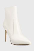 Шкіряні черевики MICHAEL Michael Kors Rue жіночі колір білий на шпильці
