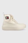 Зимові чоботи Tommy Jeans Tommy Jeans Fashion Boot колір бежевий