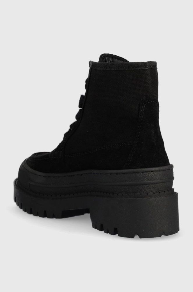 Черевики Tommy Jeans Womens Foxing Lace Up Boot жіночі колір чорний на платформі фото 3
