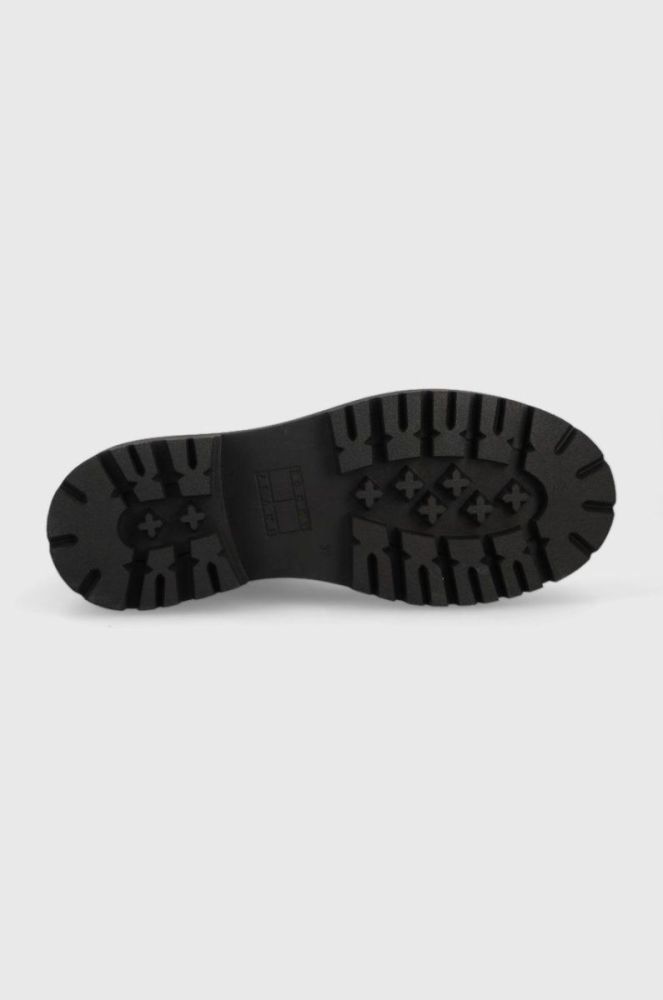 Черевики Tommy Jeans Womens Foxing Lace Up Boot жіночі колір чорний на платформі фото 5