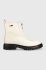 Шкіряні черевики Tommy Jeans Tommy Jeans Zip Boot жіночі колір білий на платформі