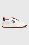 Кросівки Tommy Jeans Tommy Jeans Retro Low Basket колір білий Кросівки Tommy Jeans Tommy Jeans Retro Low Basket колір білий