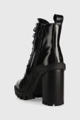 Черевики Tommy Jeans Tommy Jeans Heeled Boot жіночі колір чорний каблук блок (2715628) Черевики Tommy Jeans Tommy Jeans Heeled Boot жіночі колір чорний каблук блок (2715628)