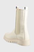 Шкіряні черевики Tommy Jeans Tommy Jeans Long Chelsea Boot жіночі колір бежевий на платформі