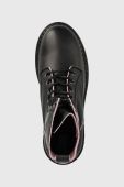 Черевики Tommy Jeans Urban Tommy Jeans Piping Boot жіночі колір чорний на платформі Черевики Tommy Jeans Urban Tommy Jeans Piping Boot жіночі колір чорний на платформі