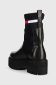Черевики Tommy Jeans Tamy Higher - 2a Chelsea жіночі колір чорний на платформі