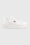 Шкіряні кросівки Tommy Jeans Tommy Jeans Flatform Ess колір білий Шкіряні кросівки Tommy Jeans Tommy Jeans Flatform Ess колір білий