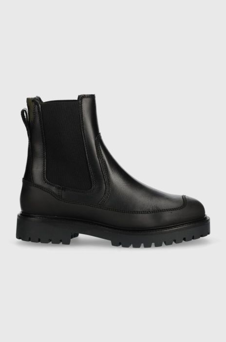 Черевики Gant Dalmont жіночі колір чорний на плоскому ходу