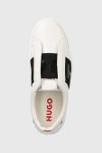Шкіряні кросівки HUGO Futurism Lowcut колір білий (2530137)