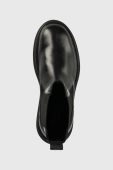 Шкіряні черевики Twinset Chelsea жіночі колір чорний на платформі (2787504)