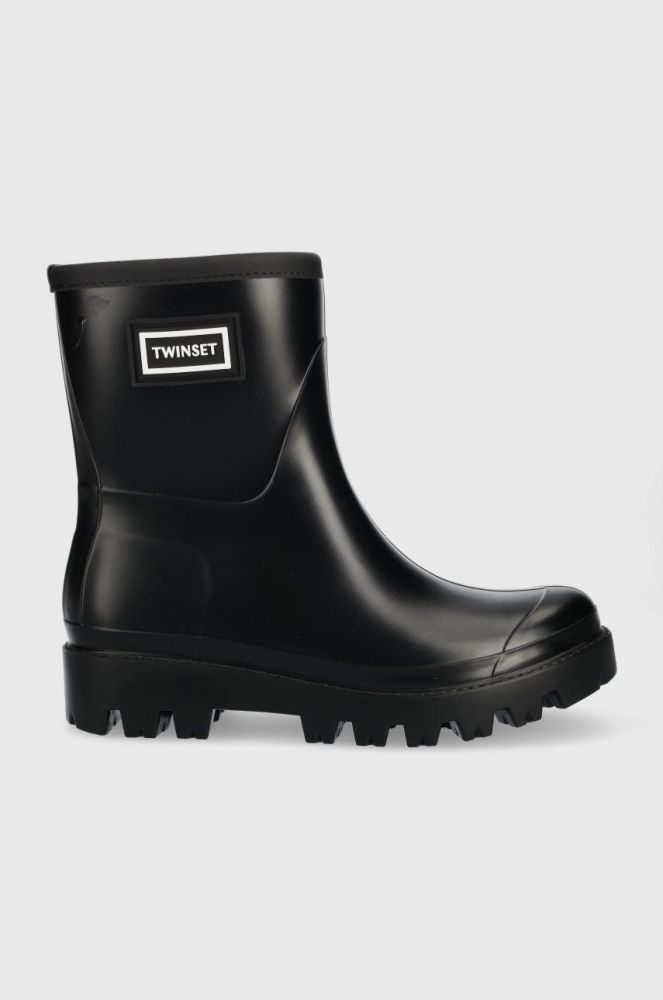 Гумові чоботи Twinset Rain Boot жіночі колір чорний